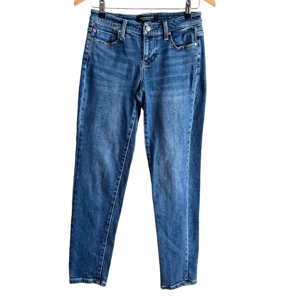 Liverpool Los Angeles The Girlfriend Mid-Rise‎ Skinny Jeans in Vista, Size 0/25